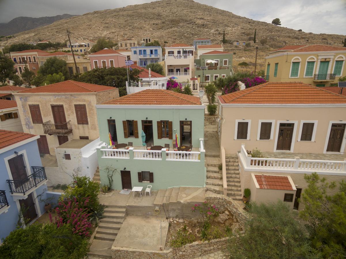 Roulas Apartments Chalki Town Exterior photo